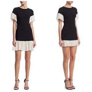 Cinq a Sept Rosaria Ruffle Hem Mini Dress sz 4